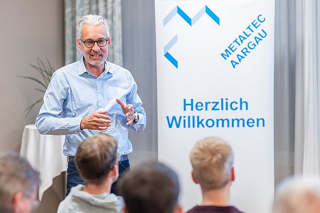 Oliver Däschler, Präsident Metaltec Suisse informiert über Metalum